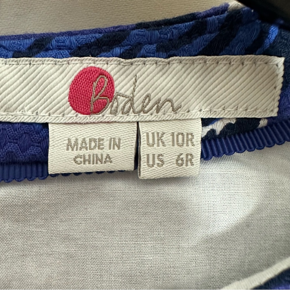 Boden Blue and White Floral Dress - Picture 4 of 8